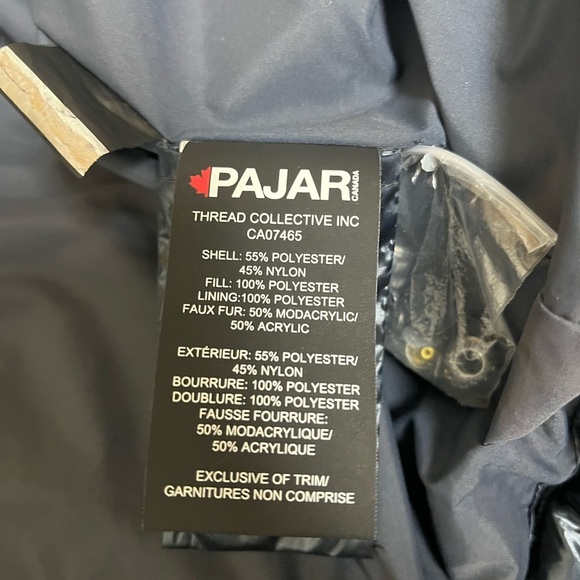 Pajar VIKTORIA GIRLS' PUFFER JACKET-Graphite, size 18 - Picture 6 of 6